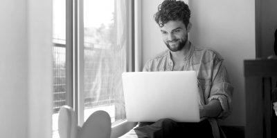 Young Man on Laptop