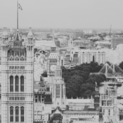 Black and White image of UK Parliament